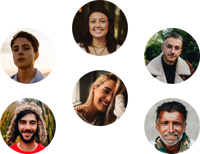 Photos of different people
