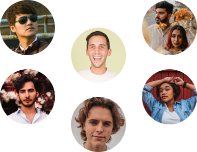 Photos of different people